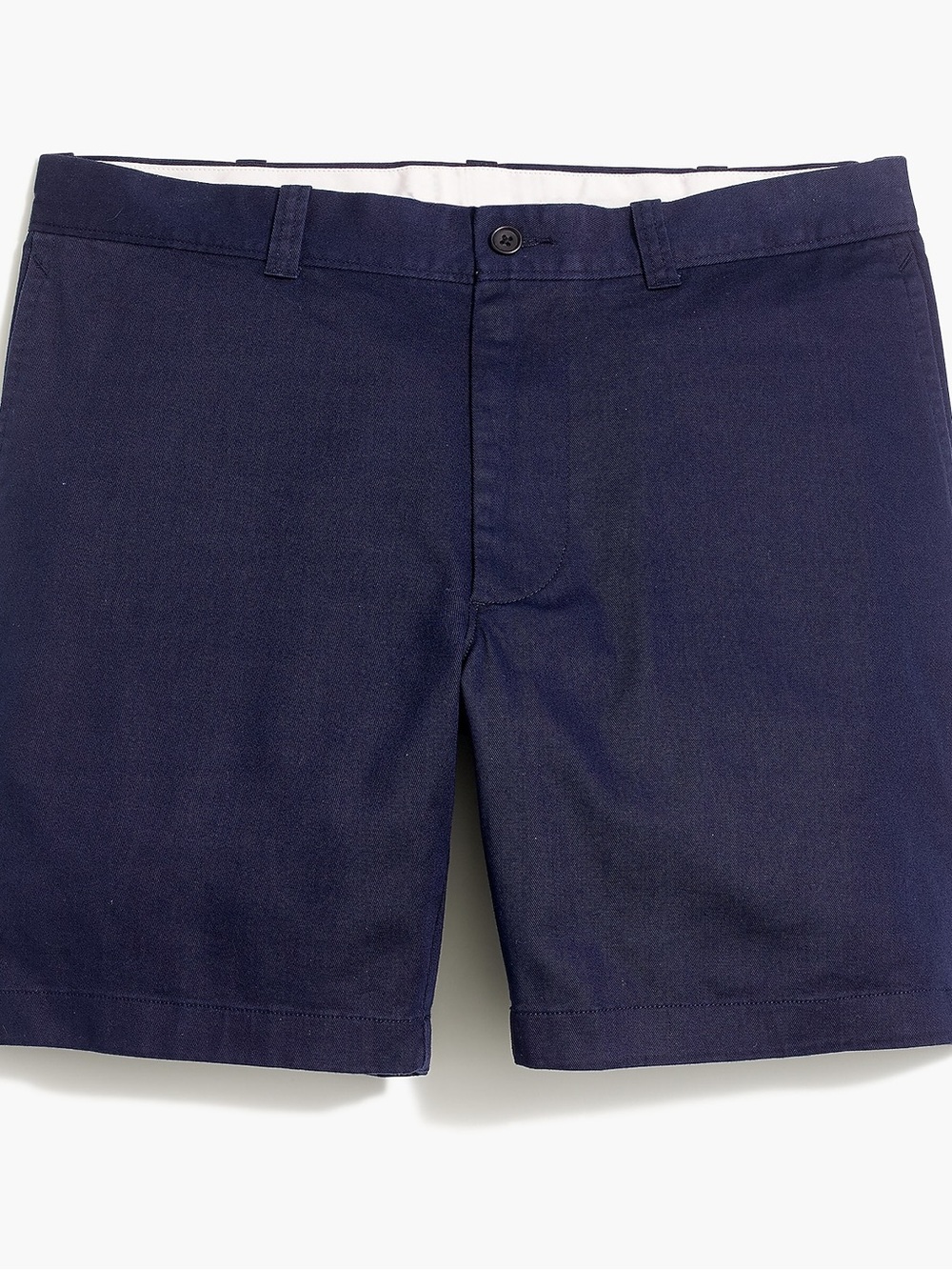 J. Crew Navy Flat-Front Cotton Shorts